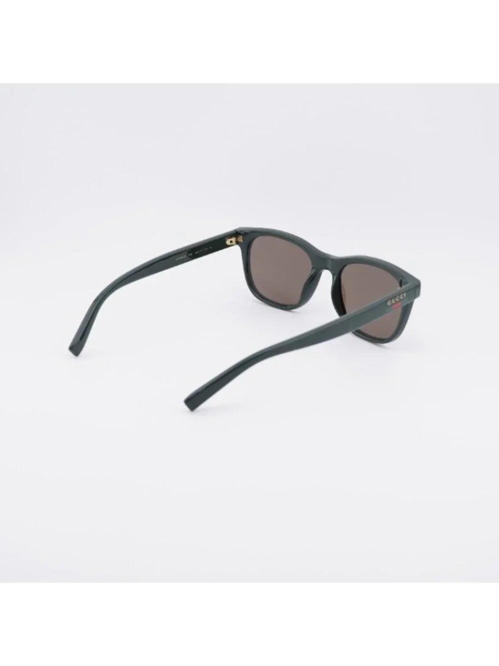 Gucci GG1985S 004 Sunglasses Green Square Frame, Brown Lenses